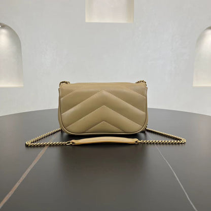 Saint Laurent Lambskin Chain Bag