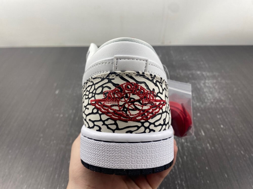 Air Jordan 1 Low “White/Grey Snake”