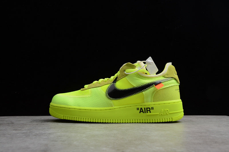 AIR FORCE 1 LOW X OFF WHITE VOLT/HYPER JADE-CONE-BLACK
