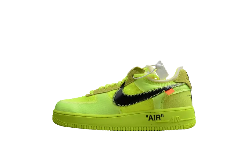 AIR FORCE 1 LOW X OFF WHITE VOLT/HYPER JADE-CONE-BLACK