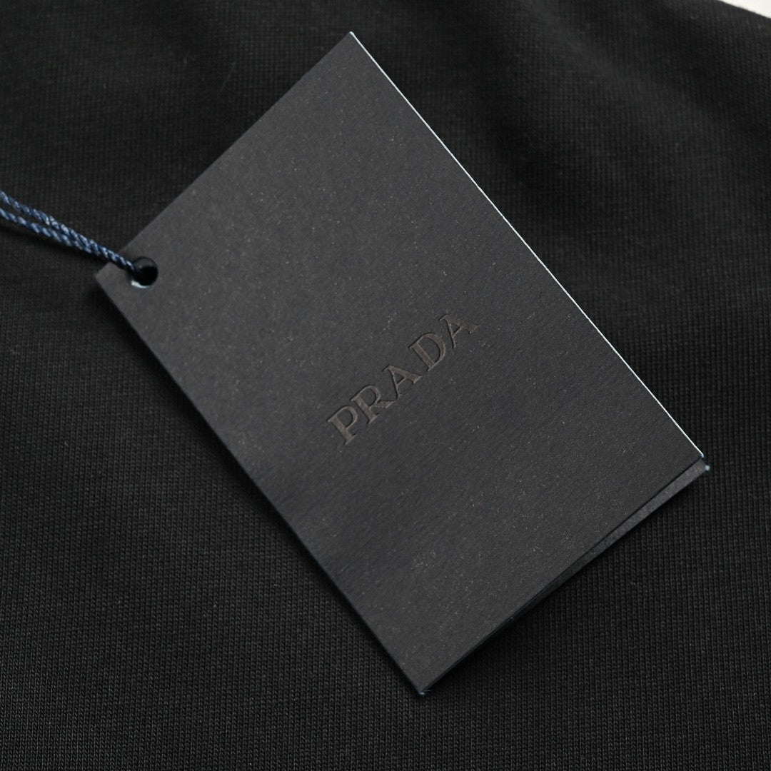 Pra*a milano black logo t-shirt