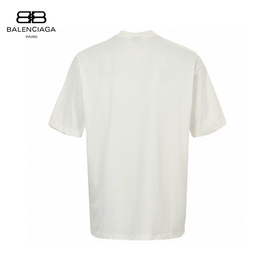 Ba*len*cia*ga cd graphic white t-shirt