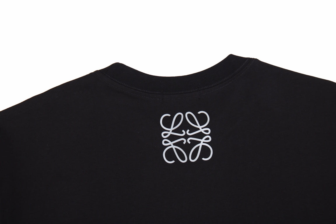 Loewe Embroidered Logo T-Shirt (Black)