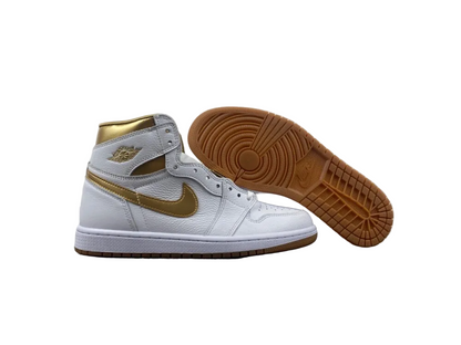 Air Jordan 1 Retro High OG "White/Metallic Gold"