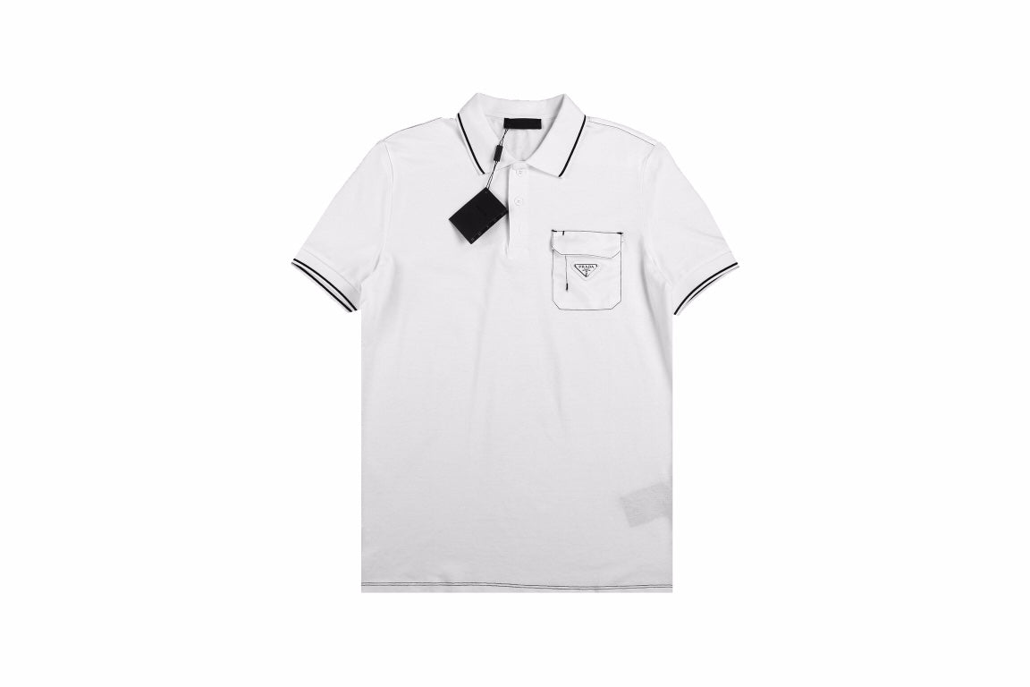 Pra*a "pocket detail" polo shirt