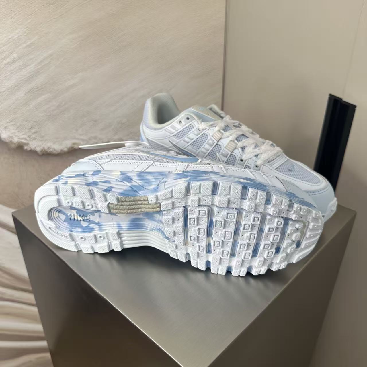 Nike P-6000 "White/Light Blue" – Clean Retro Runner