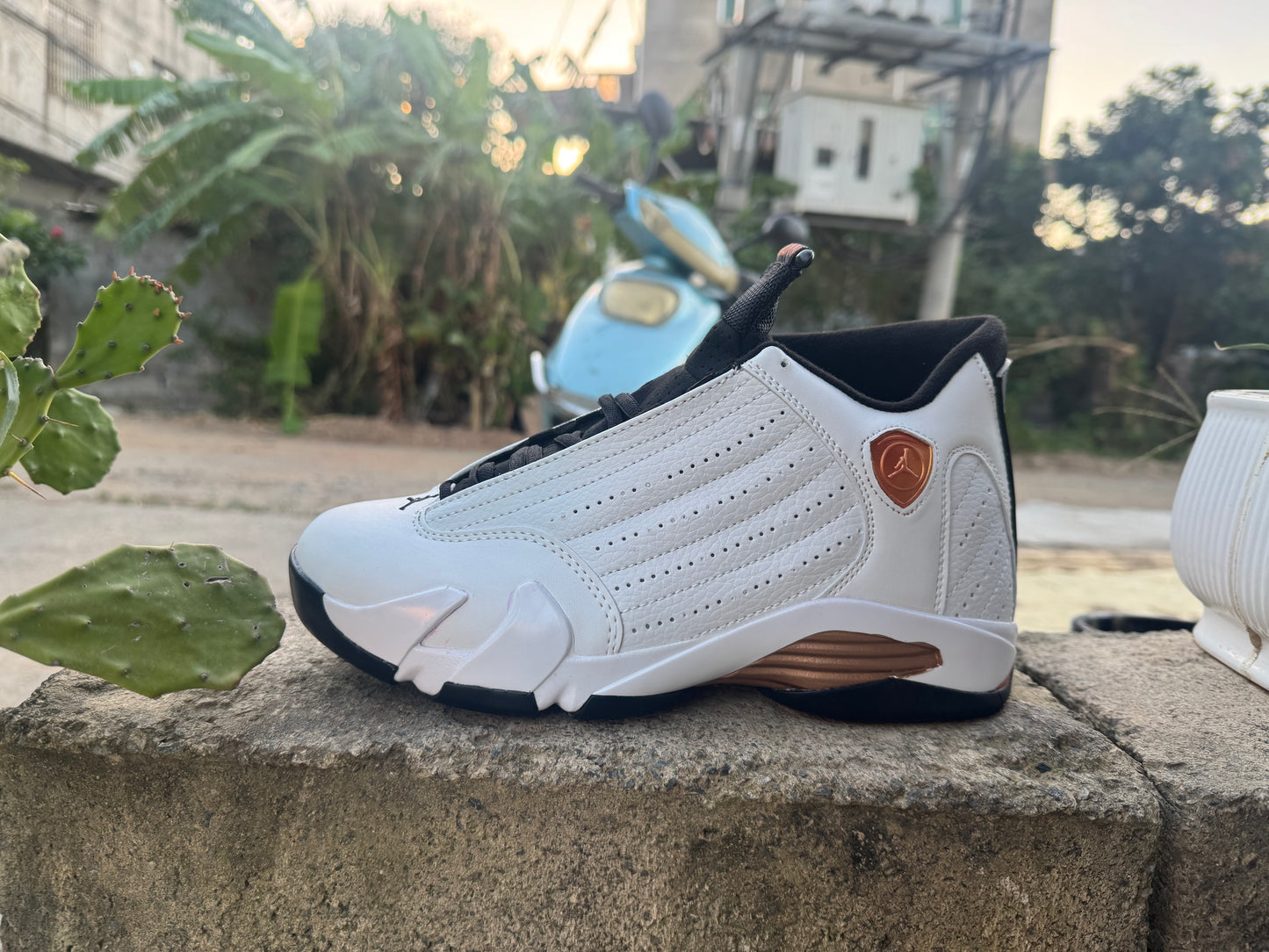 Air Jordan XIV Retro "White / Metallic Gold"