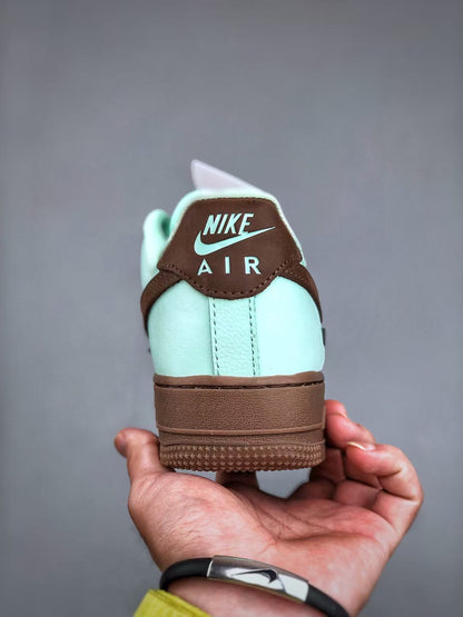 Nike Air Force 1 Low '07 "Green/Brown Mini Swoosh" – Earthy Vintage Style