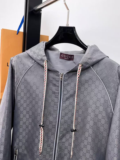 Gucci Blue Hooded Jacket