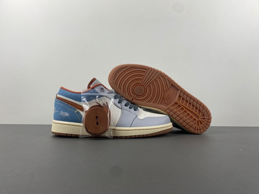 Air Jordan 1 Low "White/Blue/Grey"