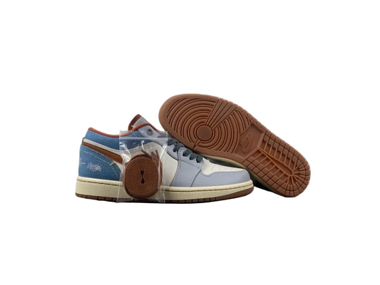 Air Jordan 1 Low "White/Blue/Grey"