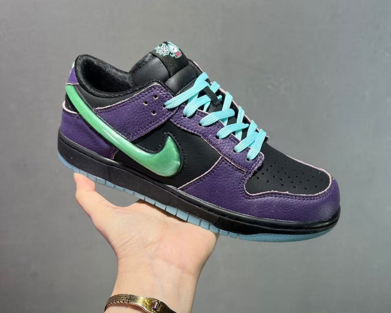 Nike SB Dunk Low “Black/Blue/Purple” – Bold Color-Blocked Skate Essential