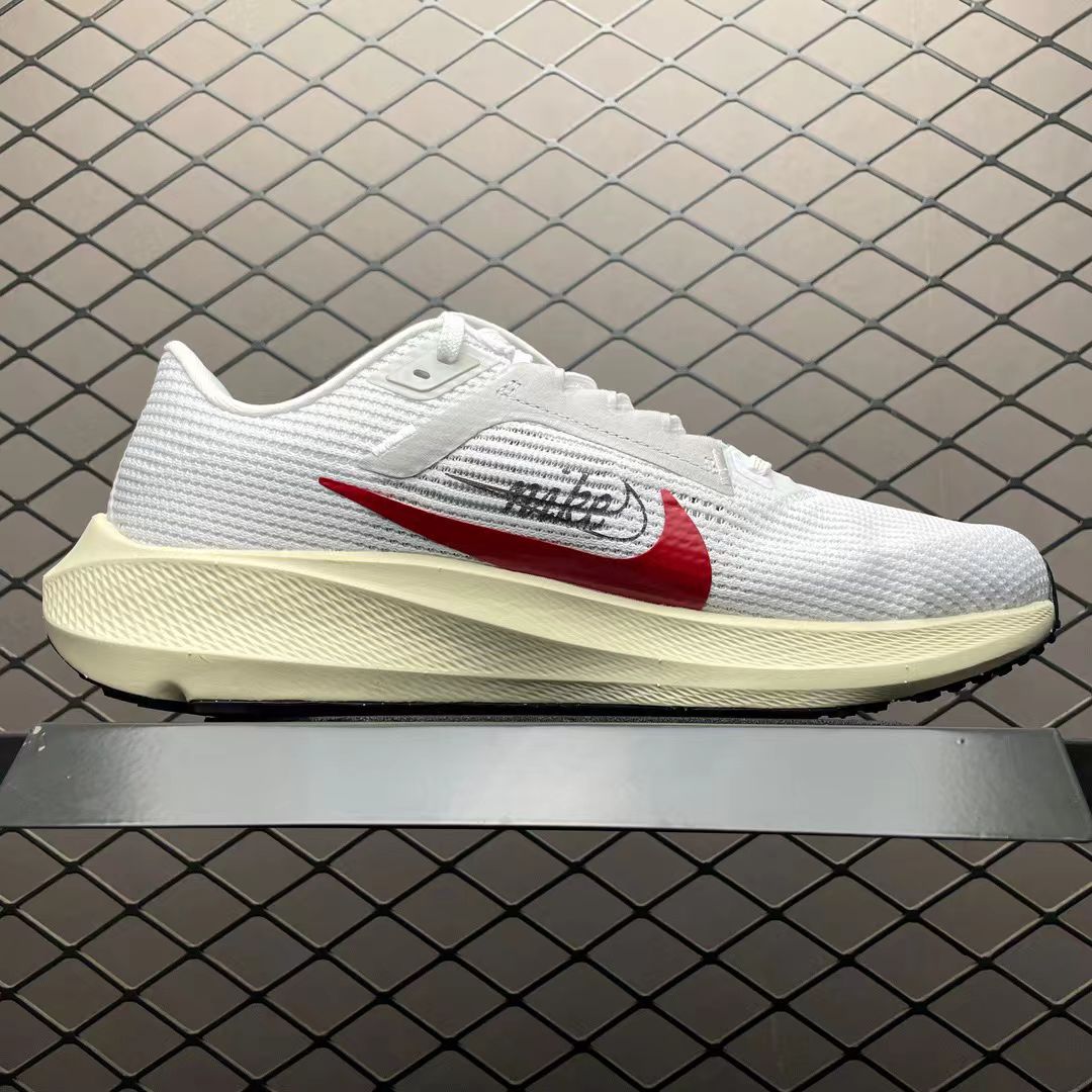 Nike Zoom Pegasus in White/Red: Ignition Ascent