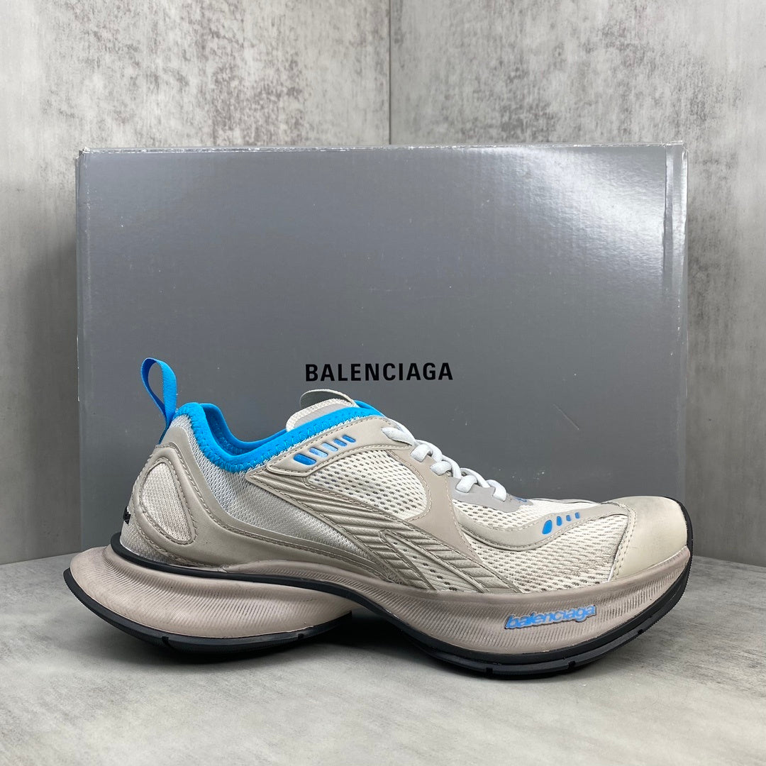 Balenciaga Ventilated Runner in Khaki/Blue: Technical Terrain