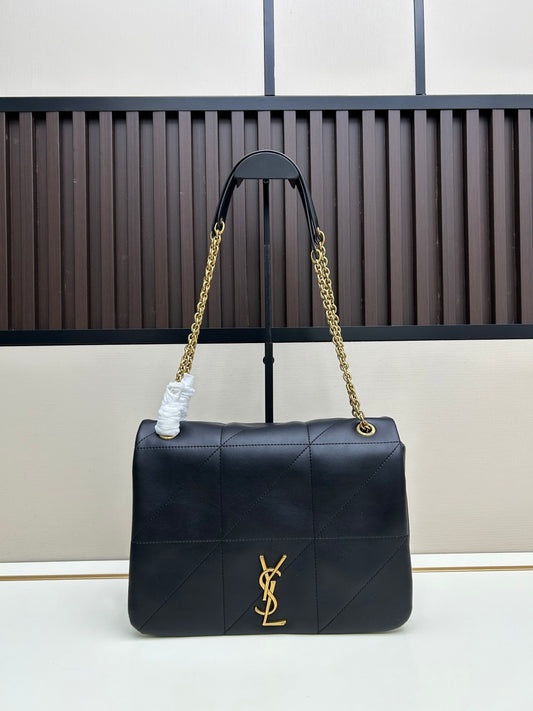 Saint Laurent Black Leather Bag – Iconic Parisian Elegance