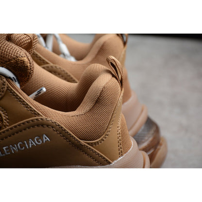 BALENCIAGA TRIPLE S CLEAR SOLE x BROWN - Prime Reps