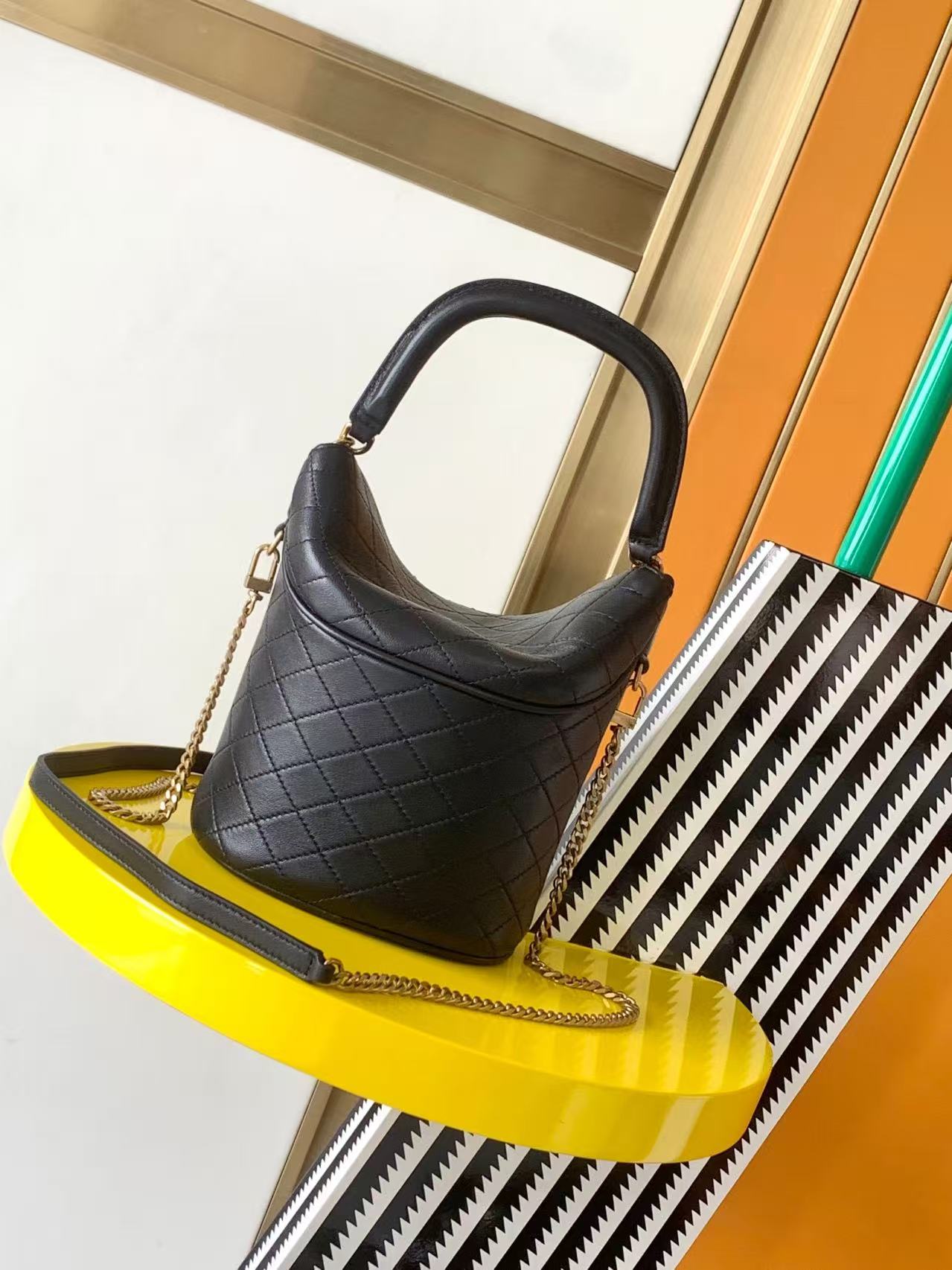 Saint Laurent Black Bucket Bag