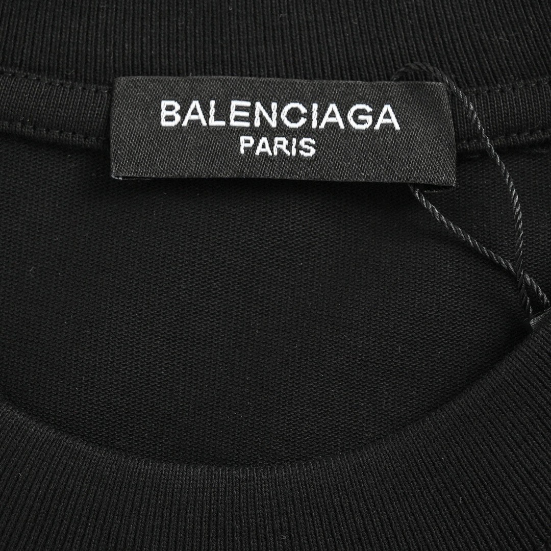 Ba*len*cia*ga t-shirt - distressed logo