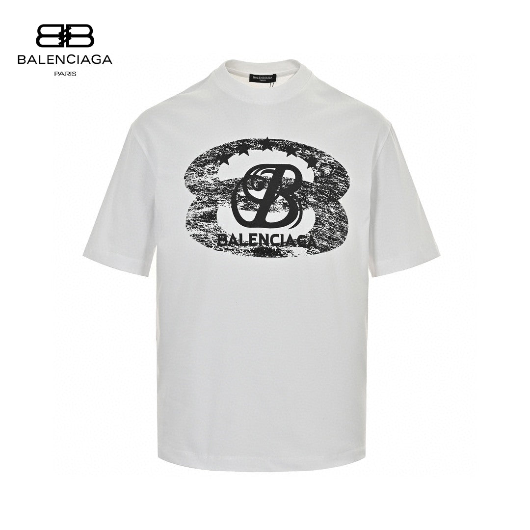 Ba*len*cia*ga t-shirt - distressed logo