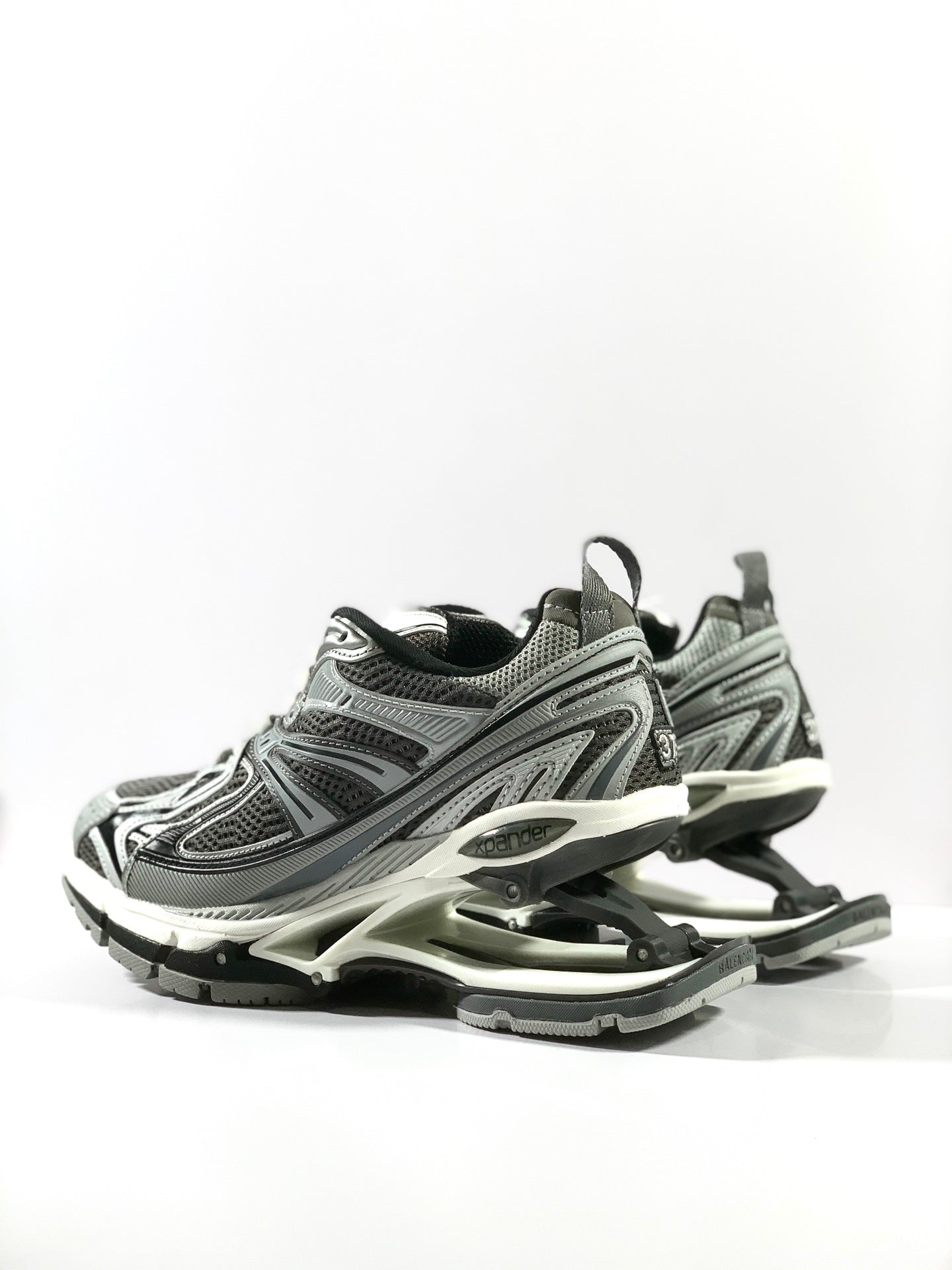 Balenciaga Grey Retro Spring Sneaker: Industrial Memory