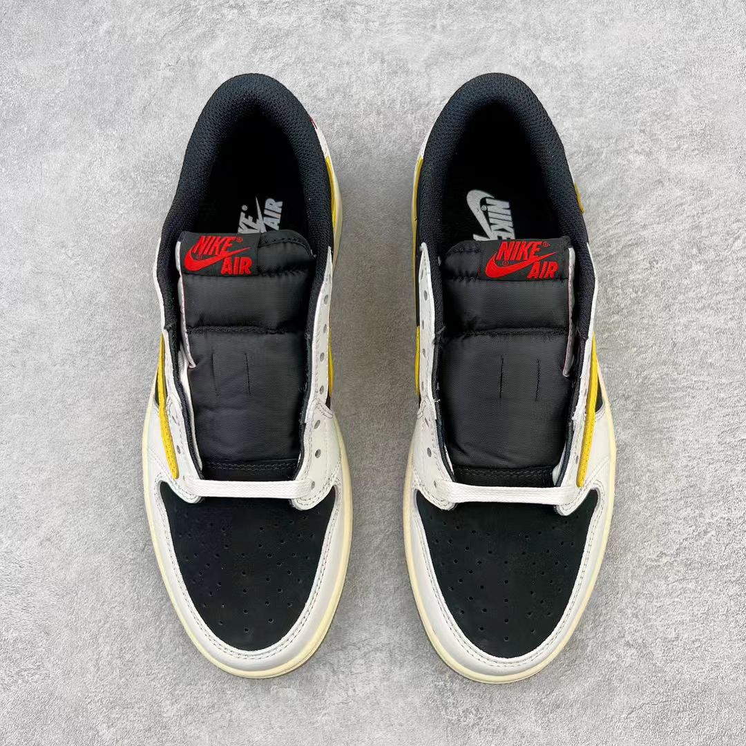 Nike Air Jordan 1 Low – White / Varsity Yellow / Black