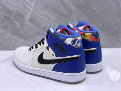Air Jordan 1 Retro High OG "White Purple Floral"