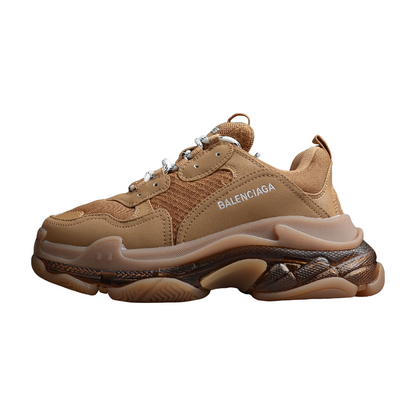 BALENCIAGA TRIPLE S CLEAR SOLE x BROWN - Prime Reps