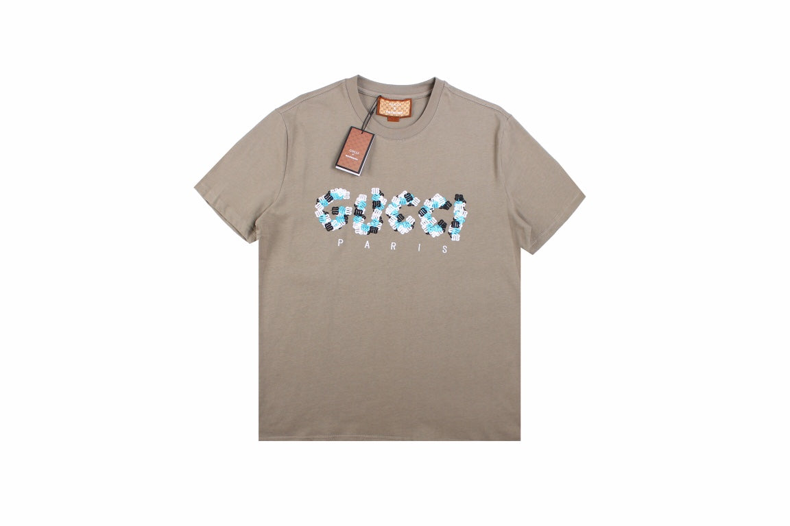 G*u*i flower logo t-shirt (khaki)