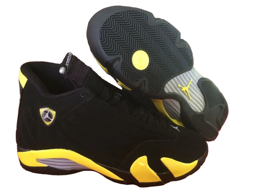 Air Jordan XIV Retro "Black / Tour Yellow / Metallic Silver"