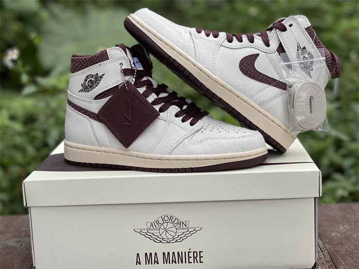 Iconic silhouette, A Ma Maniere collaboration, Luxurious design, Premium materials, Unique detailing, Fashion-forward statement, Standout sneakers, Collector's item, High-end collaboration, Sneaker culture.