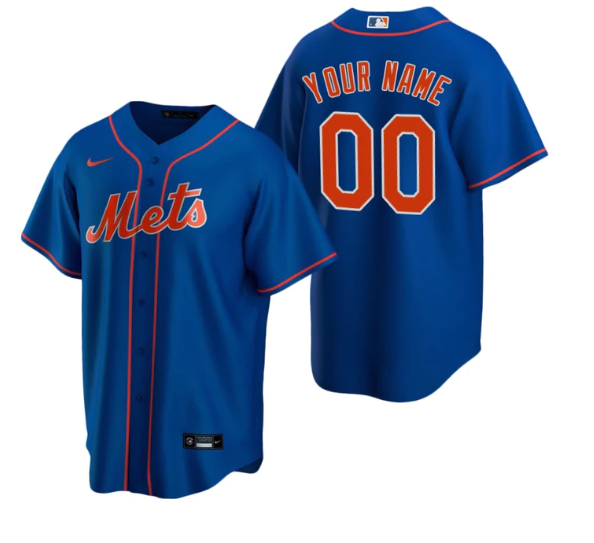 CUSTOM NEW YORK METS MLB JERSEY