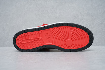 Iconic silhouette, Black Chile Red colorway, Comfortable design, Bold color combination, Premium materials, Zoom Air cushioning, Fashion-forward statement, Standout sneakers, Versatile style, All-day comfort.