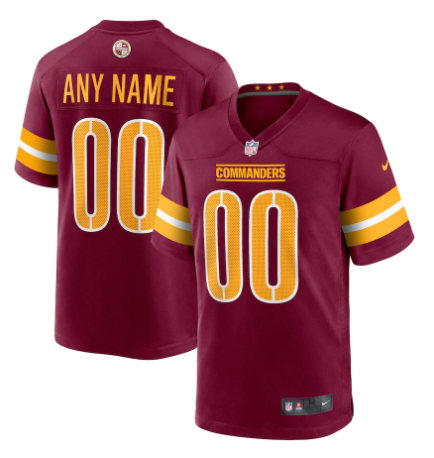 CUSTOM WASHINGTON COMMANDERS NFL JERSEY