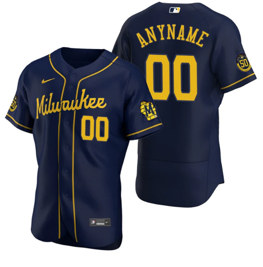 CUSTOM MILWAUKEE BREWERS MLB JERSEY