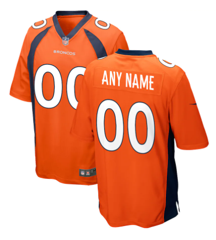 CUSTOM DENVER BRONCOS NFL JERSEY