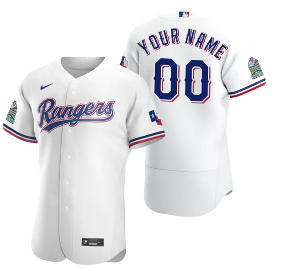 CUSTOM TEXAS RANGERS MLB JERSEY