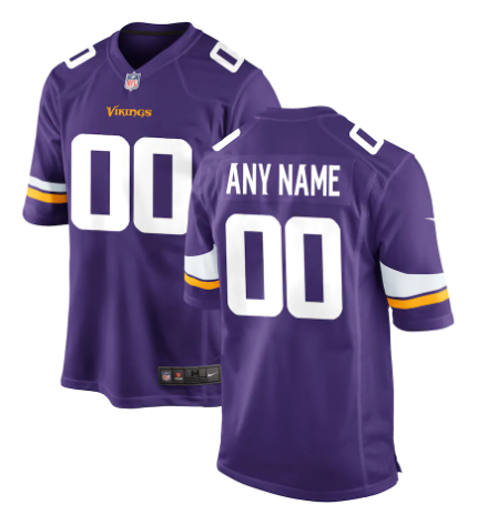 CUSTOM MINNESOTA VIKINGS NFL JERSEY