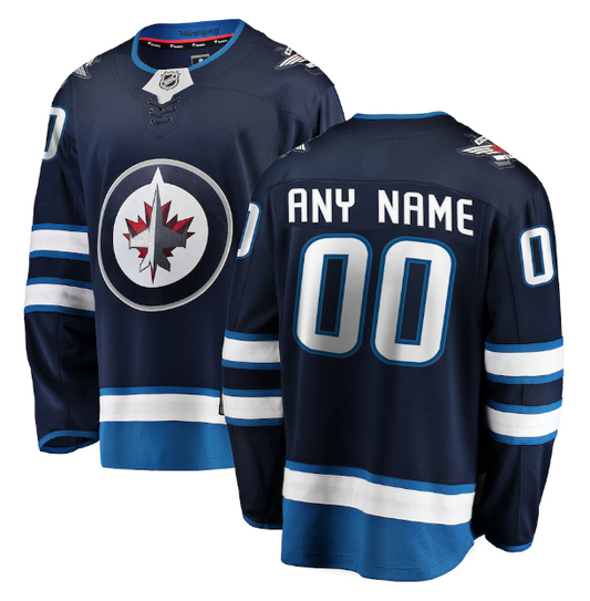 CUSTOM WINNIPEG JETS NHL JERSEY