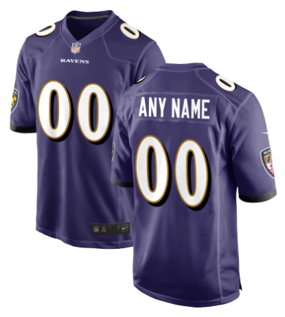 CUSTOM BALTIMORE RAVENS NFL JERSEY