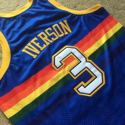 ALLEN IVERSON DENVER NUGGETS THROWBACK JERSEY - Prime Reps
