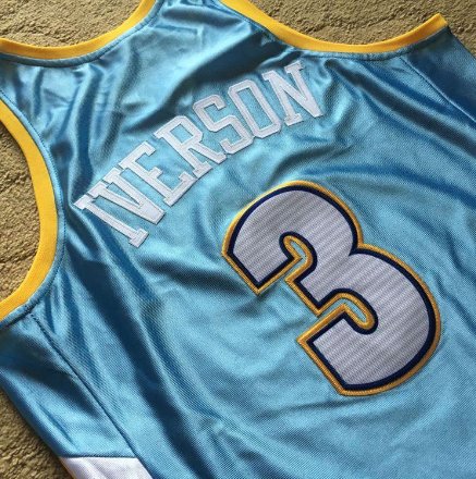 ALLEN IVERSON DENVER NUGGETS THROWBACK JERSEY - Prime Reps