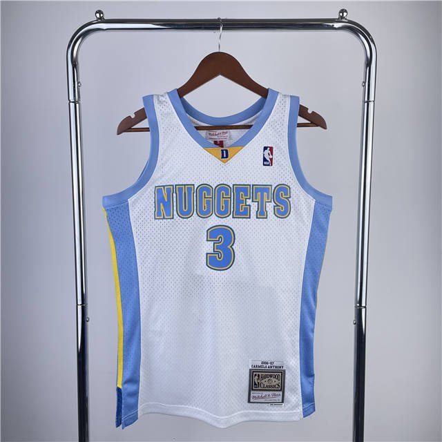 ALLEN IVERSON DENVER NUGGETS THROWBACK JERSEY (HEAT APPLIED) - Prime Reps
