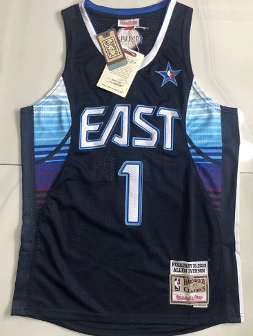 ALLEN IVERSON DETROIT PISTONS 2009 ALL-STAR EAST JERSEY - Prime Reps