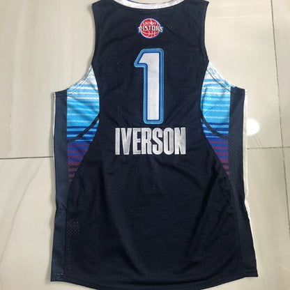 ALLEN IVERSON DETROIT PISTONS 2009 ALL-STAR EAST JERSEY - Prime Reps