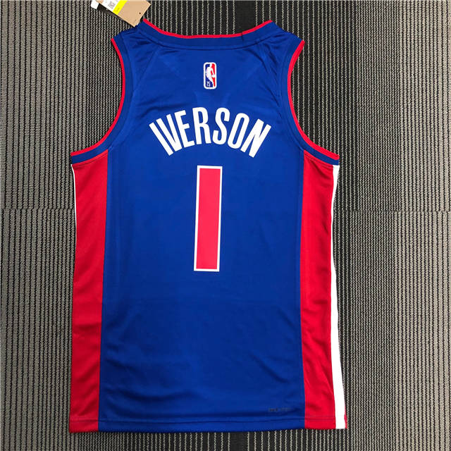 ALLEN IVERSON DETROIT PISTONS ICON JERSEY - Prime Reps