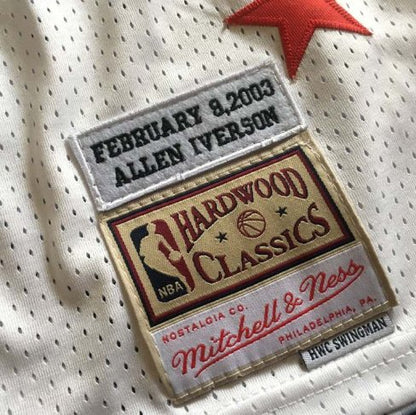 ALLEN IVERSON PHILADELPHIA 76ERS 2003 ALL-STAR THROWBACK JERSEY - Prime Reps