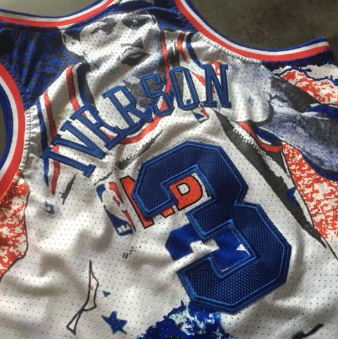 ALLEN IVERSON PHILADELPHIA 76ERS 2003 ALL-STAR THROWBACK JERSEY - Prime Reps