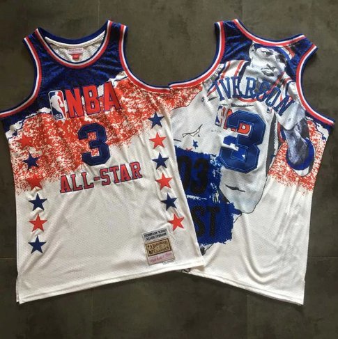 ALLEN IVERSON PHILADELPHIA 76ERS 2003 ALL-STAR THROWBACK JERSEY - Prime Reps