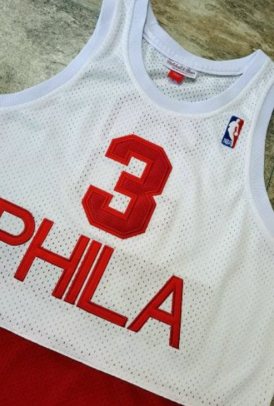 Allen Iverson Philadelphia 76ers Retro Vintage NBA Basketball Jersey