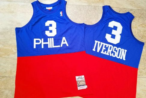 ALLEN IVERSON PHILADELPHIA 76ERS THROWBACK JERSEY - Prime Reps